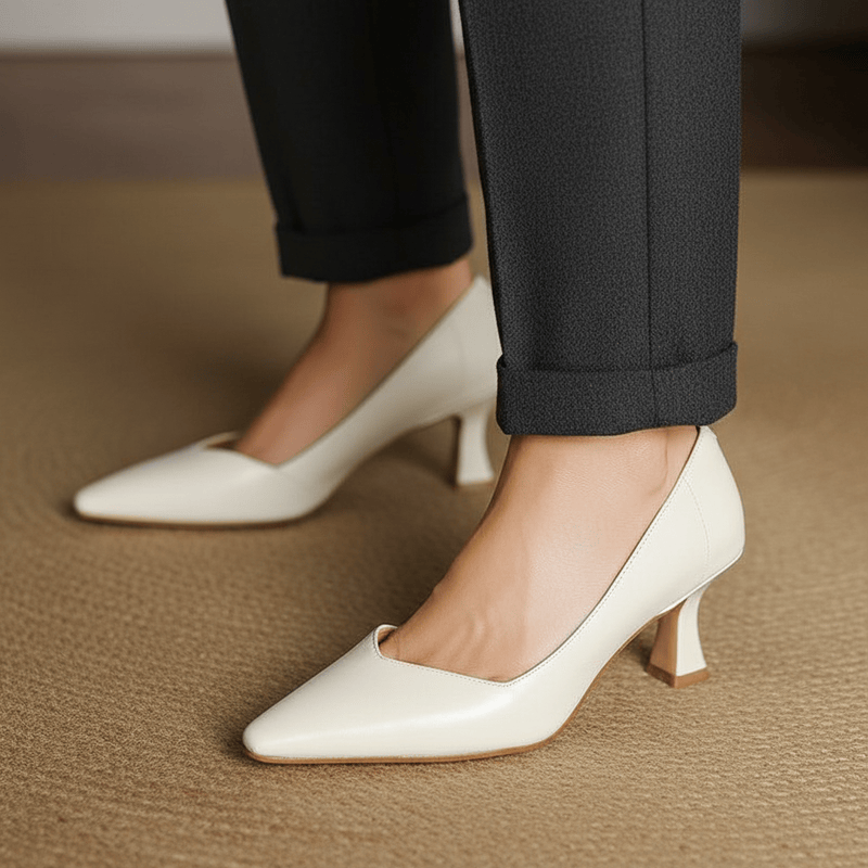 Tacones de cuero genuino Veyra