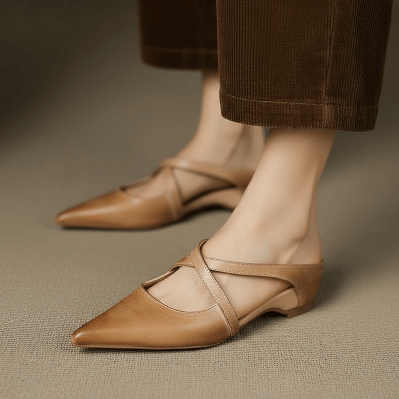 Selina Genuine Leather Mules
