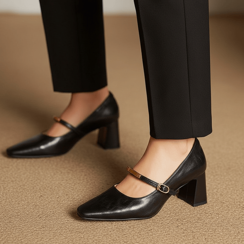 Tacones de cuero genuino Luvira