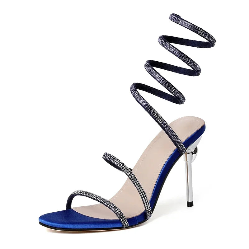Aluna Cristal Espiral Tacones de Aguja