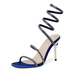 Aluna Cristal Espiral Tacones de Aguja