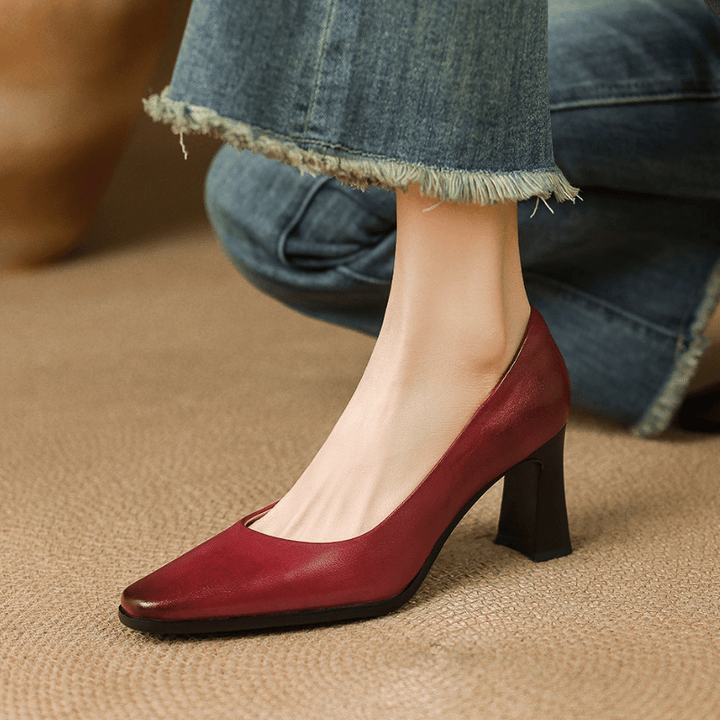 Lunelle Genuine Leather Heels