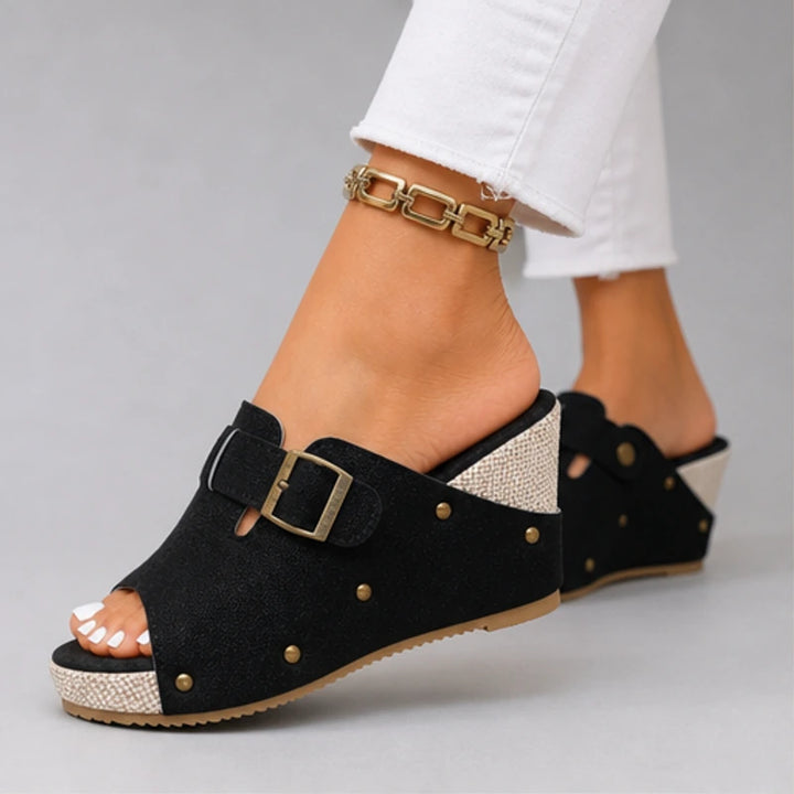 Minora Platform Sandals - Black - platform sandals - Brondals - Image 2