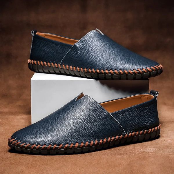 Mocasines de cuero granuloso Palermo