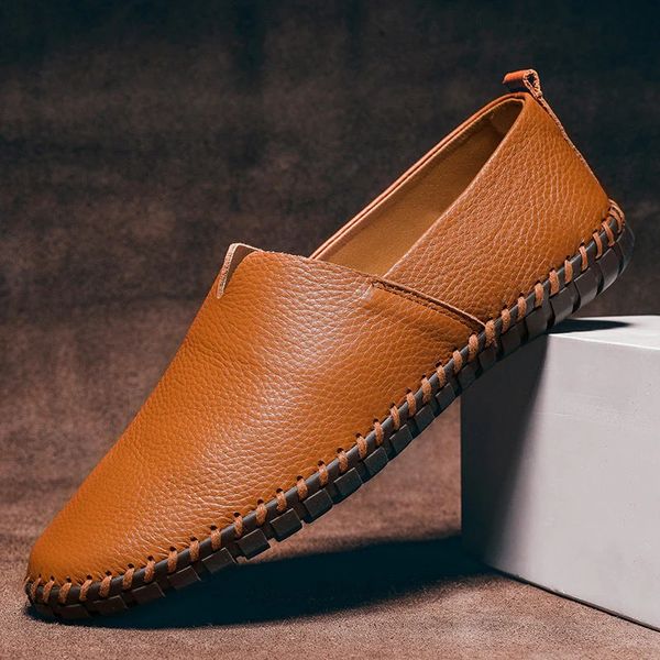 Mocasines de cuero granuloso Palermo