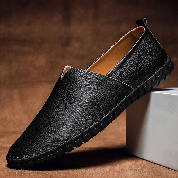 Palermo Pebbled Leather Loafers