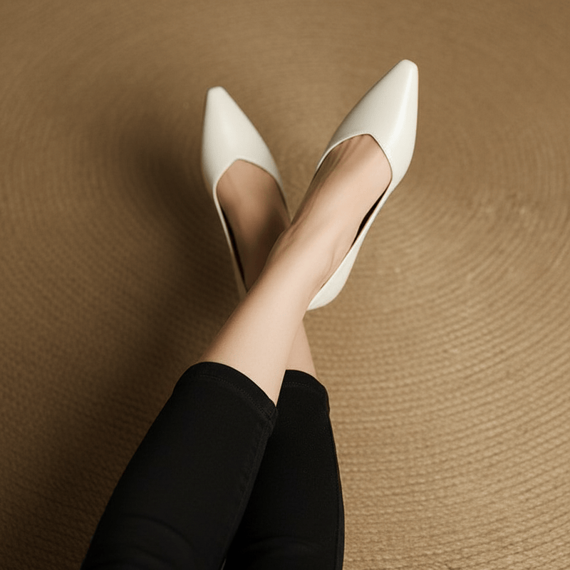 Tacones de cuero genuino Veyra