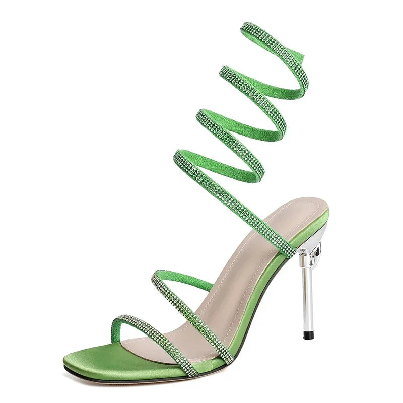 Aluna Cristal Espiral Tacones de Aguja