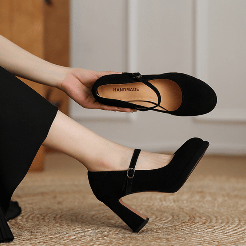Tacones de cuero genuino Alora