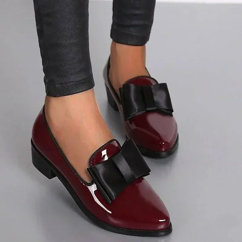 Mocasín de lazo de cuero patentado Milano