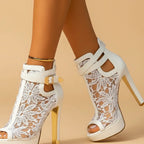 Tacones de encaje Elysira