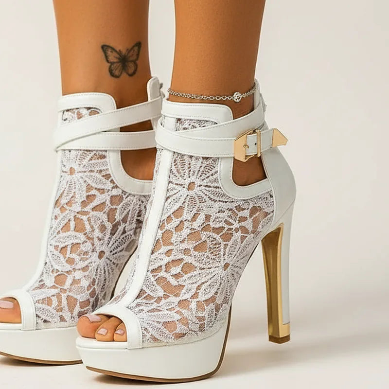 Elysira Lace Heels