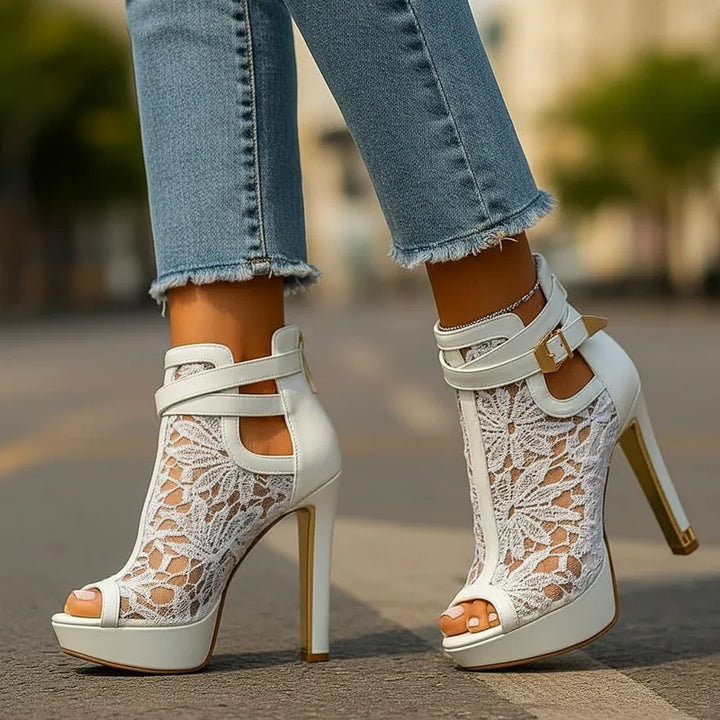 Elysira Lace Heels