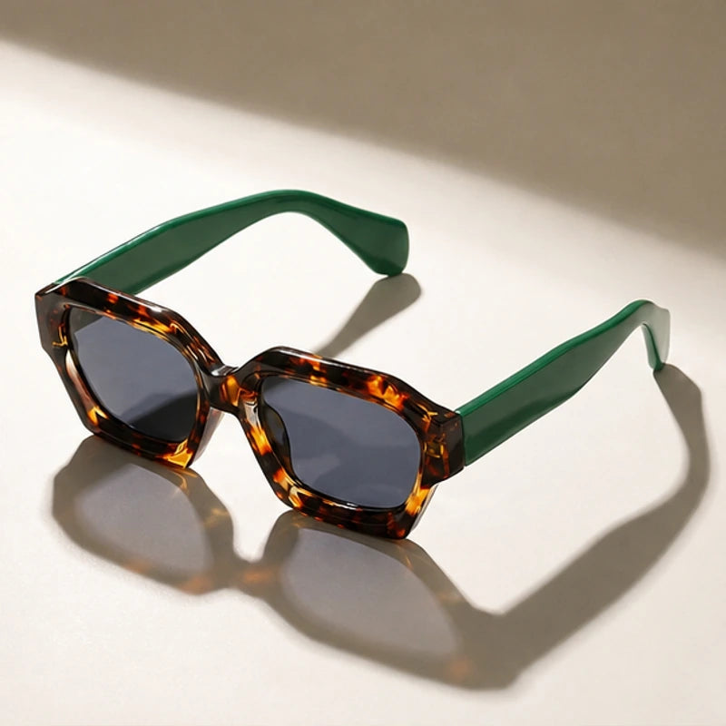 Vernda Tortoise Shades - Leopard Green - Sunglasses - Brondals - Image 1