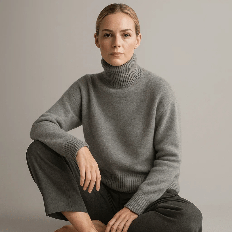 Aurova Cashmere Turtleneck Sweater