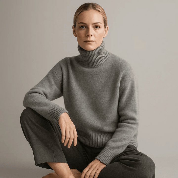Aurova Cashmere Turtleneck Sweater