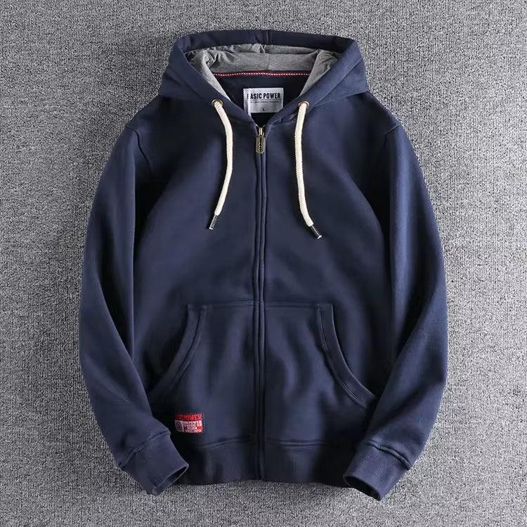 Sudadera con capucha Velcorra con cremallera