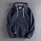 Sudadera con capucha Velcorra con cremallera