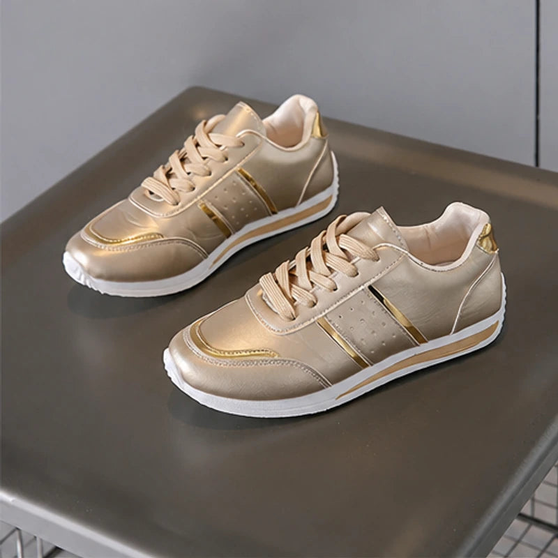 Nova Metallic Comfort Sneaker - Light Gold - Sneakers - Brondals - Image 1