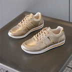 Nova Metallic Comfort Sneaker - Light Gold - Sneakers - Brondals - Image 1