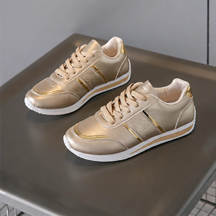 Nova Metallic Comfort Sneaker - Light Gold - Sneakers - Brondals - Image 1
