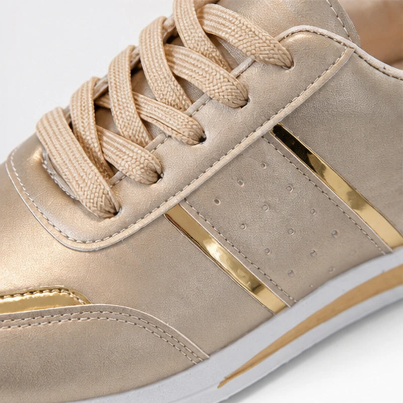 Nova Metallic Comfort Sneaker - Light Gold - sneakers - Brondals - Image 2