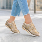Nova Metallic Comfort Sneaker - Light Gold - comfort sneakers - Brondals - Image 6