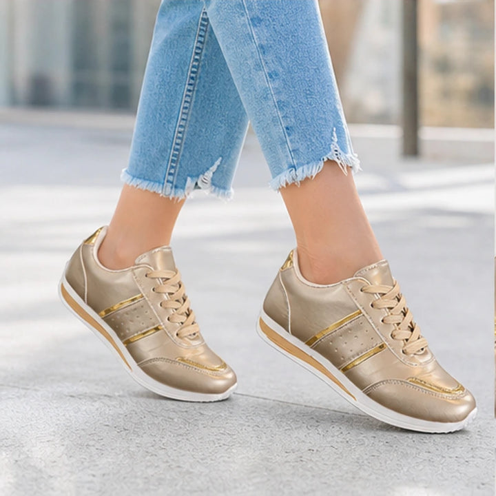 Nova Metallic Comfort Sneaker - Light Gold - comfort sneakers - Brondals - Image 6