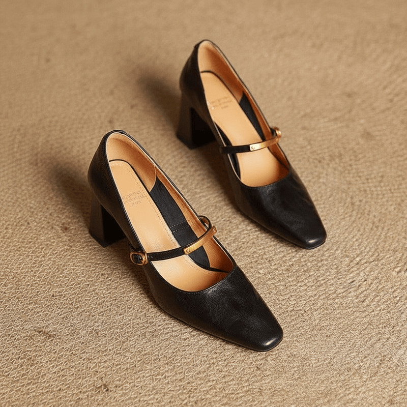 Tacones de cuero genuino Luvira