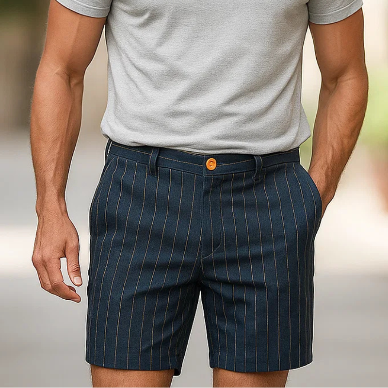 Strivano Pinstripe Shorts