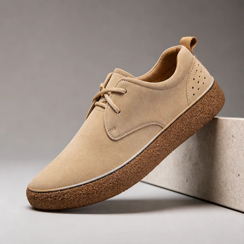 Farrington Suede Shoes - Khaki - Shoes - Brondals - Image 1