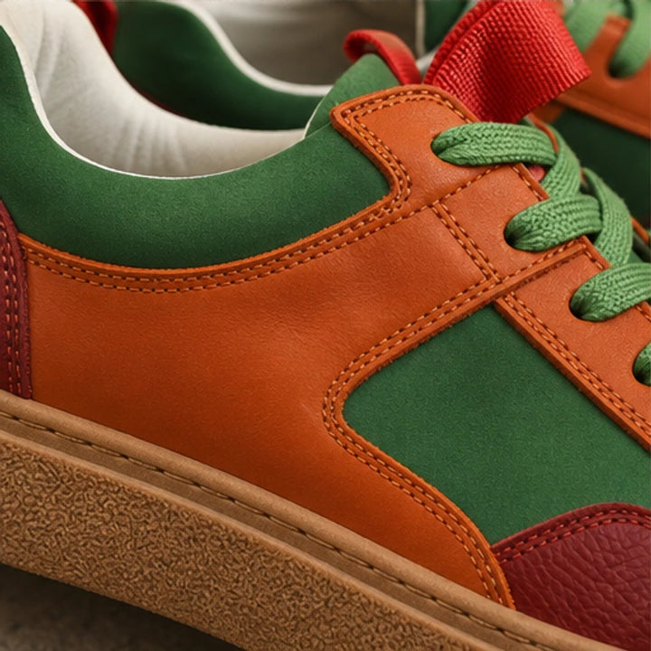 Lehman Leather Sneakers - Multicolor - gum sole - Brondals - Image 5