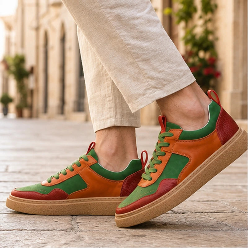 Lehman Leather Sneakers - Multicolor - men's sneakers - Brondals - Image 3