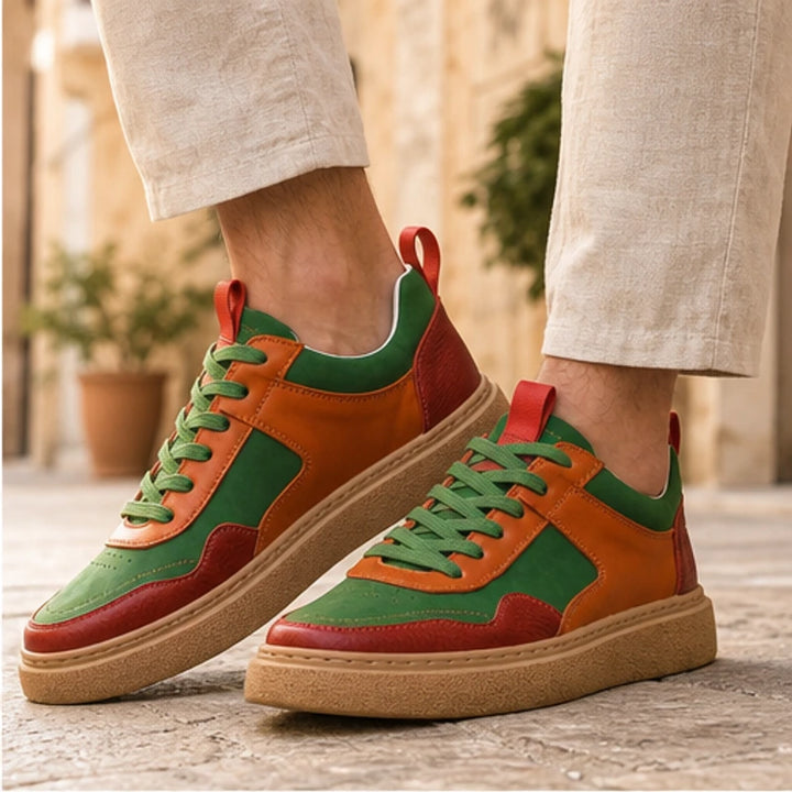 Lehman Leather Sneakers - Multicolor - leather sneakers - Brondals - Image 2