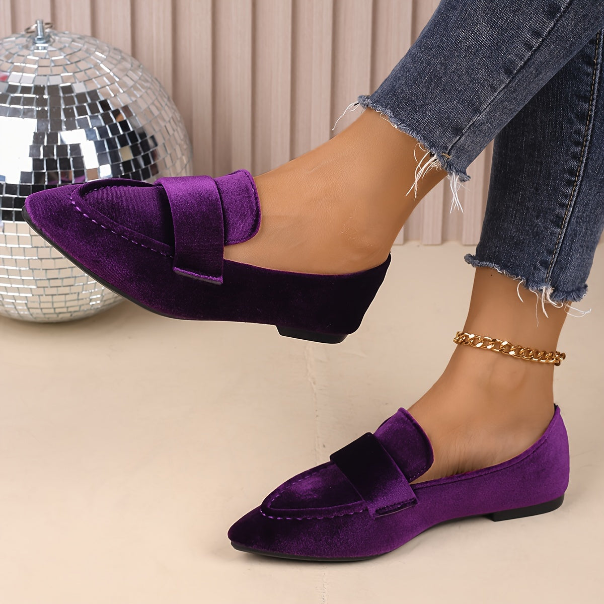 Mocasín de terciopelo veneciano