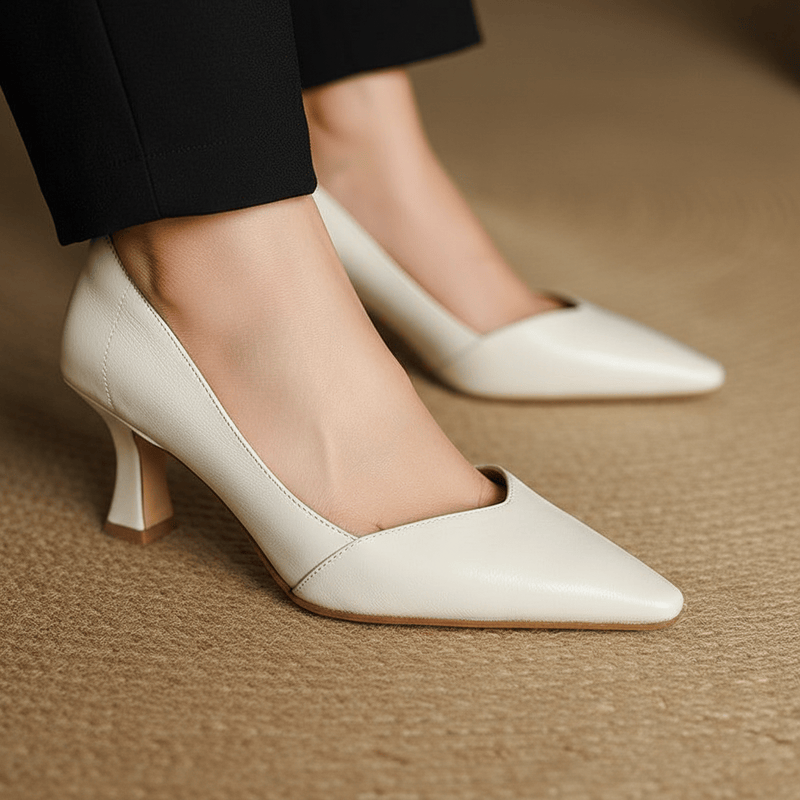 Tacones de cuero genuino Veyra