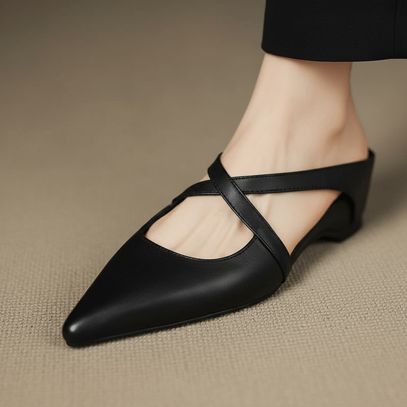Selina Genuine Leather Mules