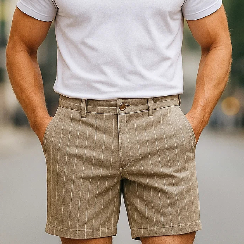 Strivano Pinstripe Shorts