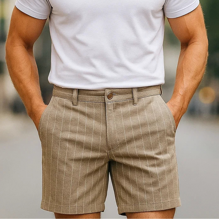 Strivano Pinstripe Shorts