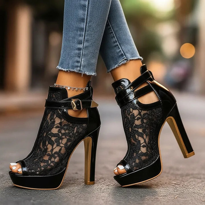 Elysira Lace Heels