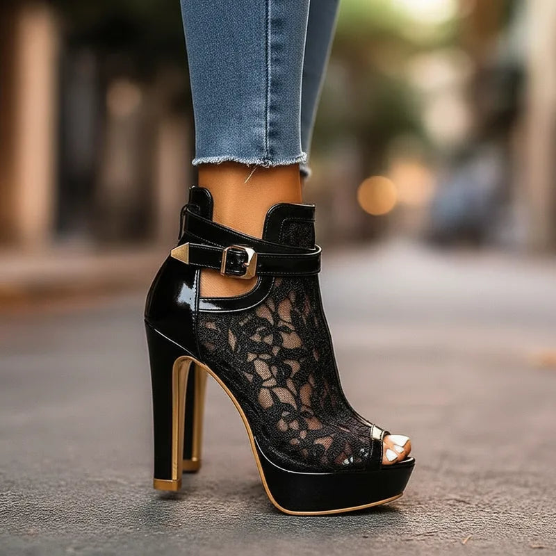Elysira Lace Heels