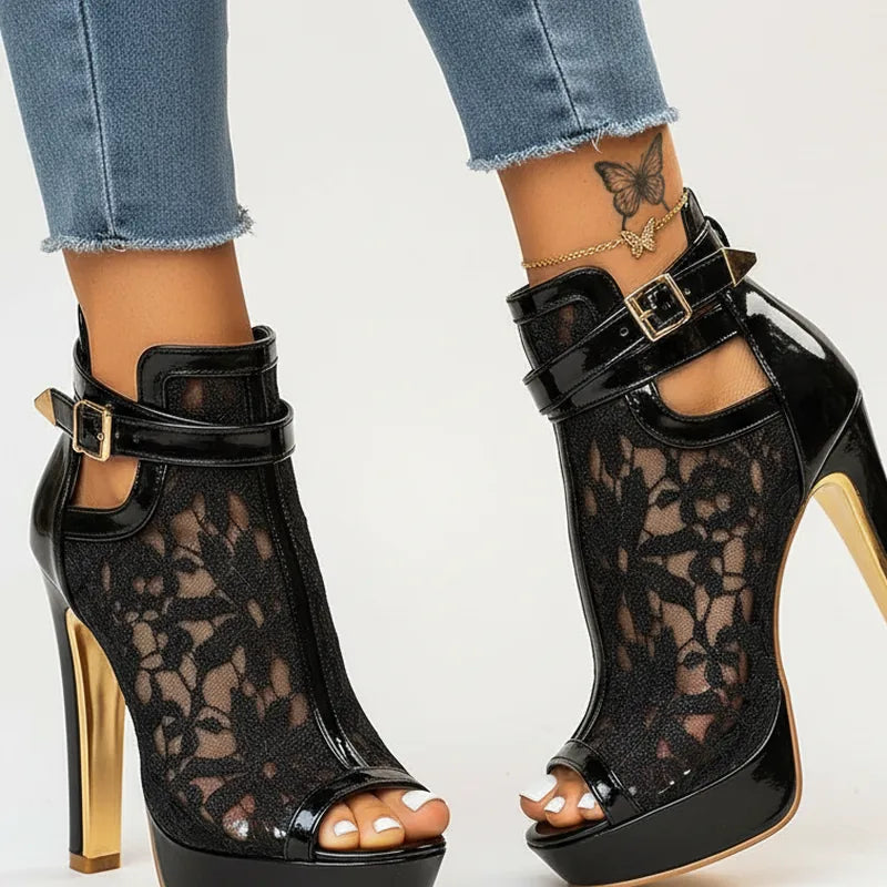Elysira Lace Heels
