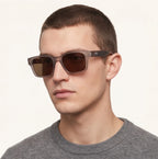 Havana Shift Polarized Sunglasses - Silver Leopard - vintage style - Brondals - Image 8