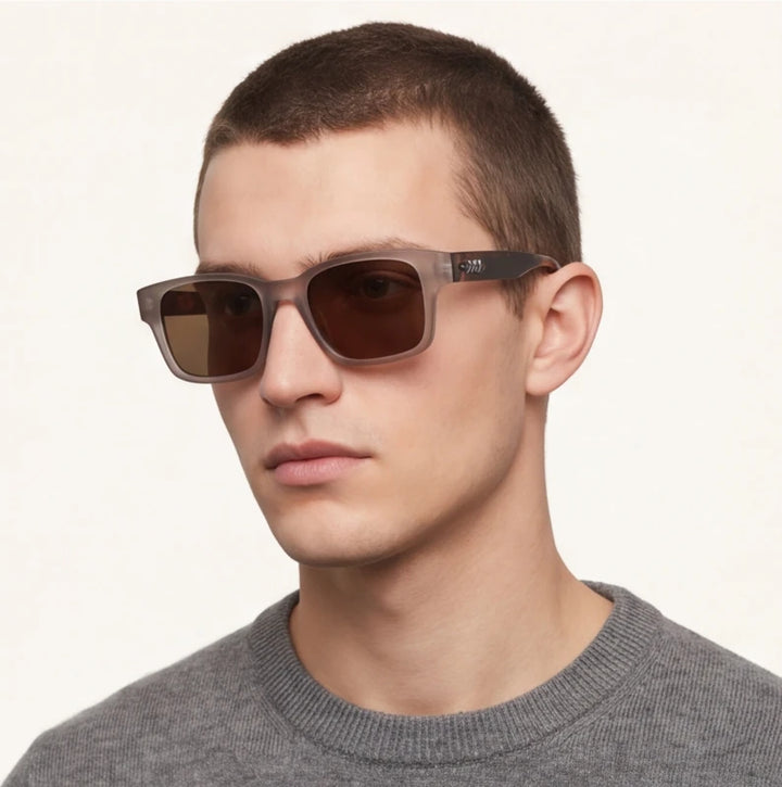 Havana Shift Polarized Sunglasses - Silver Leopard - vintage style - Brondals - Image 8