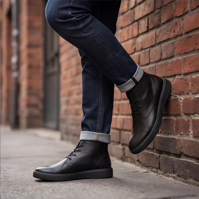 Brineman Leather Shoes - Black - minimalist shoes - Brondals - Image 11