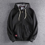 Sudadera con capucha Velcorra con cremallera