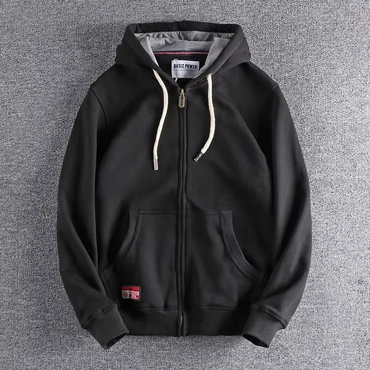 Sudadera con capucha Velcorra con cremallera