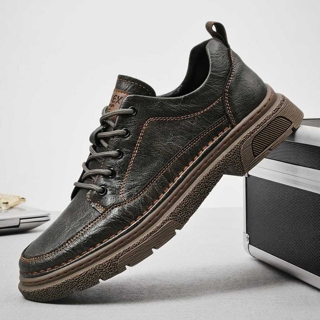Marret Leather Sneakers - chunky sole - Brondals - Image 5