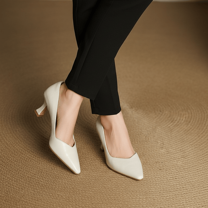 Tacones de cuero genuino Veyra