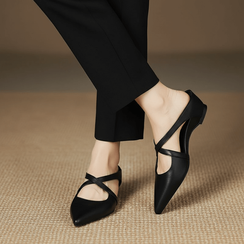 Selina Genuine Leather Mules